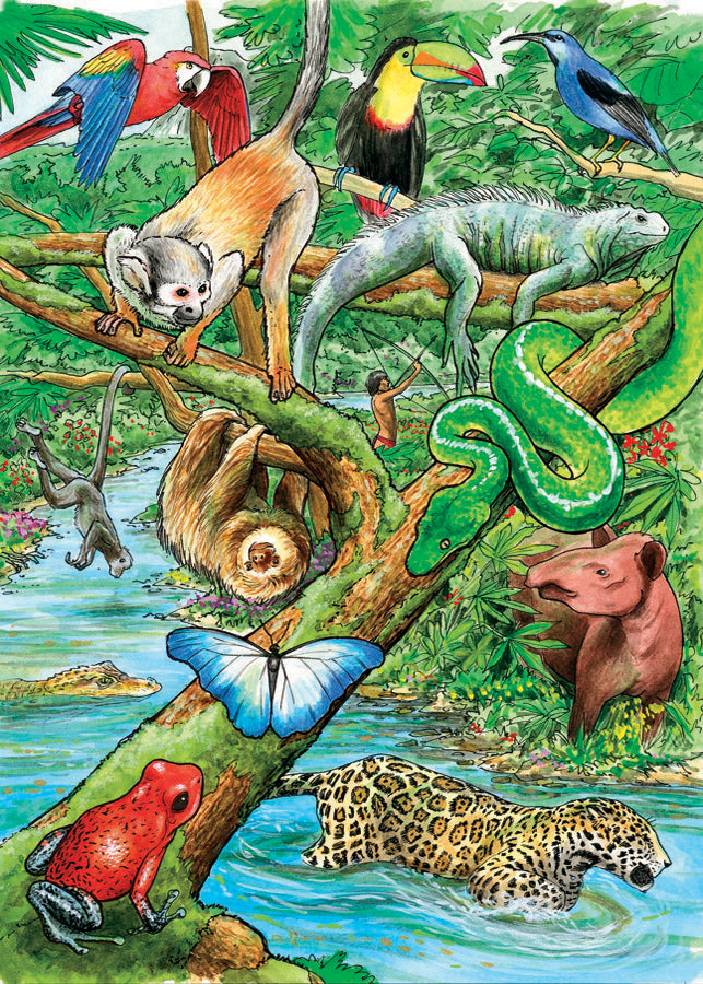 Life in a Tropical Rainforest 35-Piece Tray Puzzle