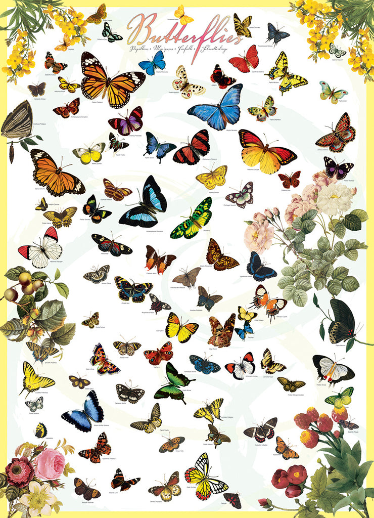Papillons<br>Casse-tête de 1000 pièces