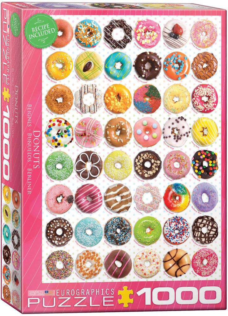 Donuts Tops Sweets 1000-Piece Puzzle