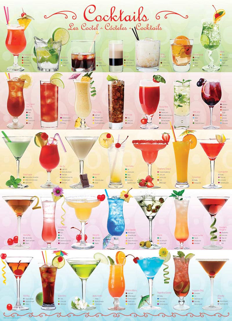 Cocktails 1000-Piece Puzzle