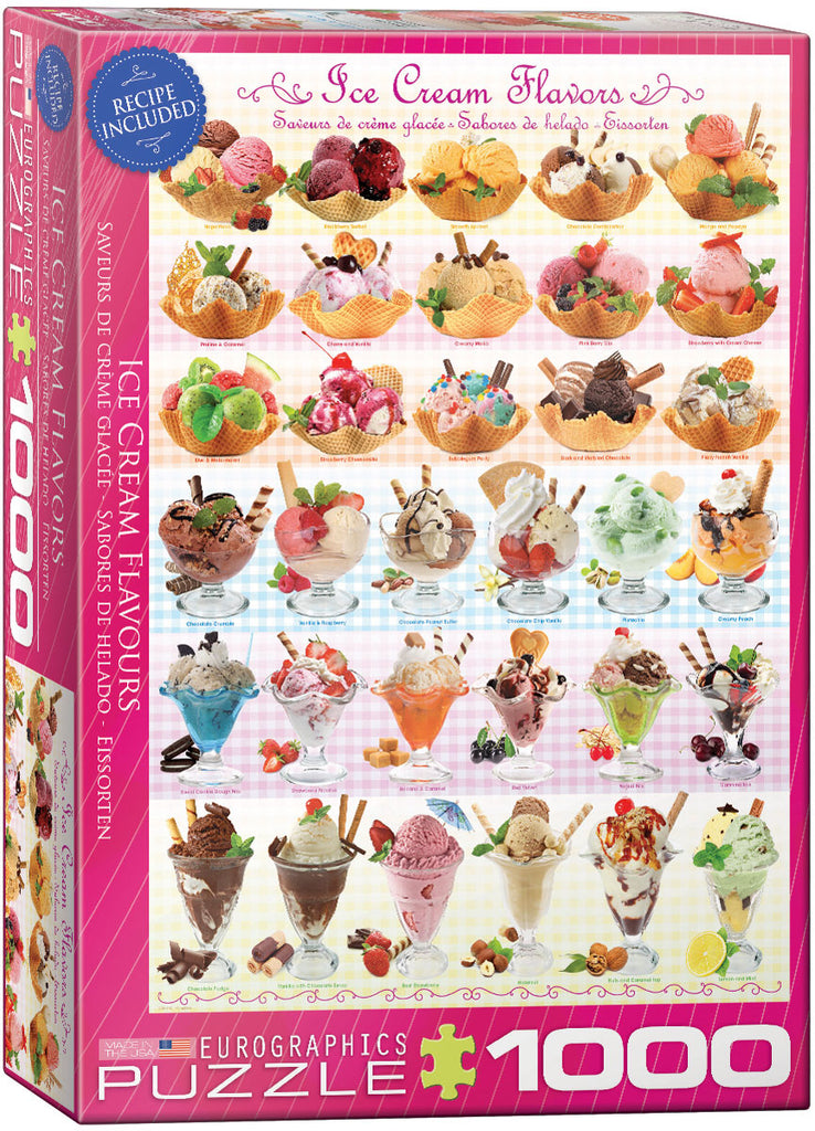 Ice Cream Flavours 1000-Piece Puzzle