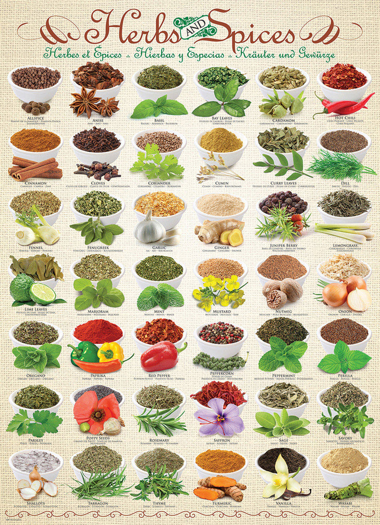 Herbs and Spices 1000-Piece Puzzle