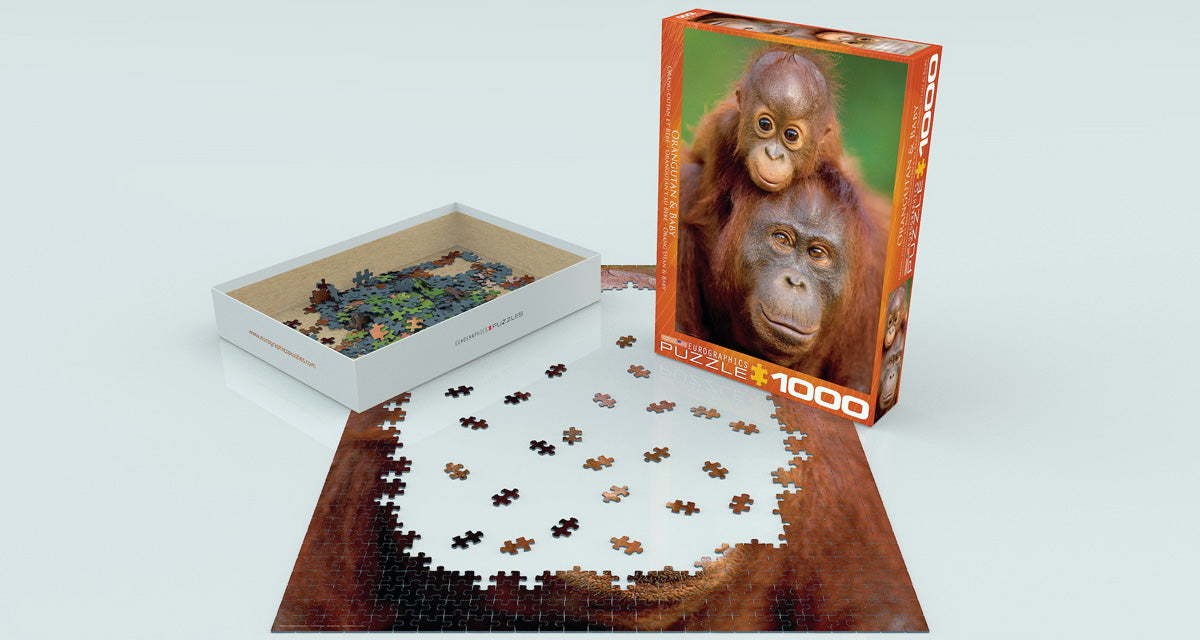 Orangutan & Baby 1000-Piece Puzzle