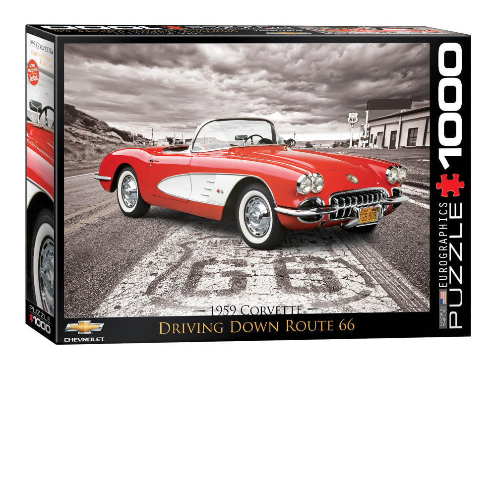 1959 Corvette - Route 66 1000-Piece Puzzle