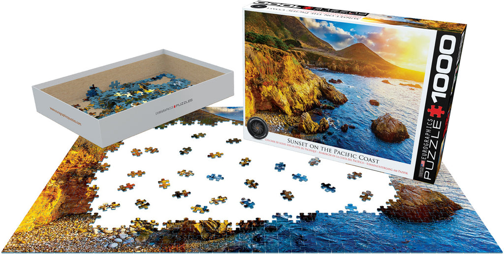 Sunset on the Pacific Coast 1000-Piece Puzzle
