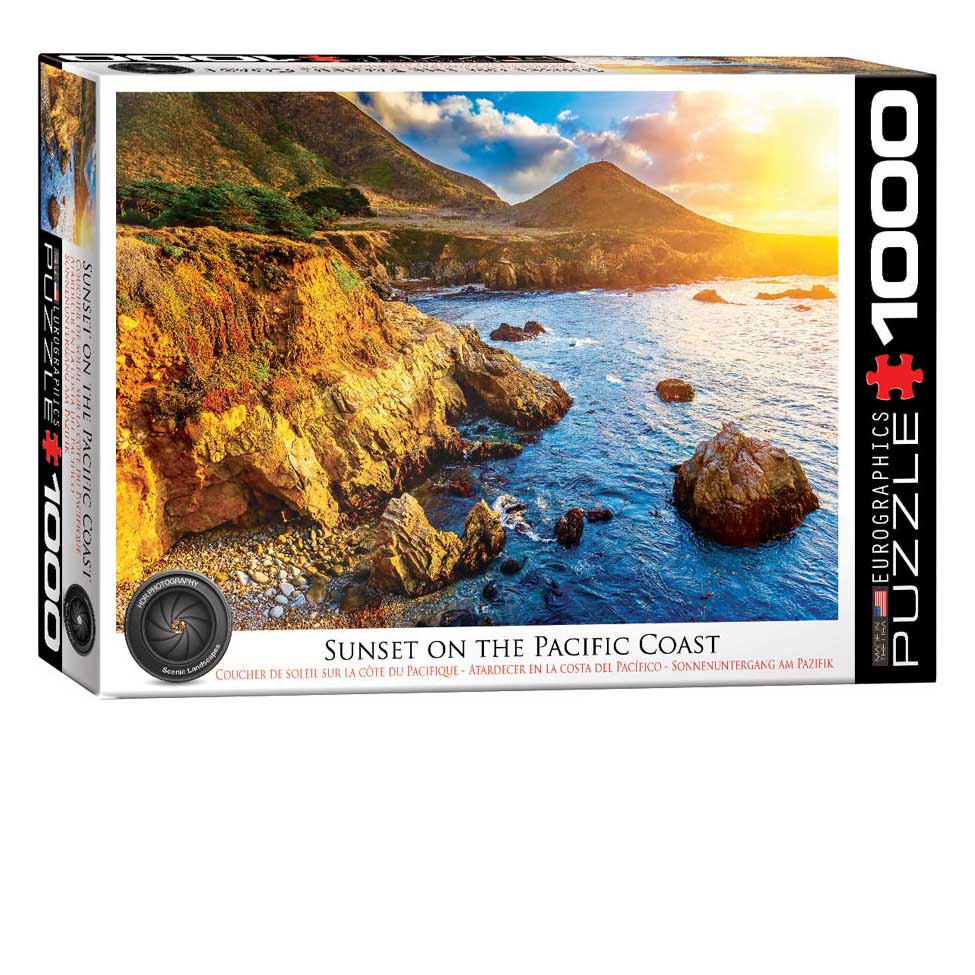 Sunset on the Pacific Coast 1000-Piece Puzzle