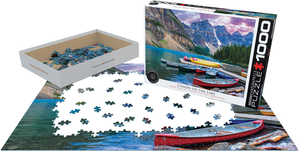 Canoes on the Lake 1000-Piece Puzzle