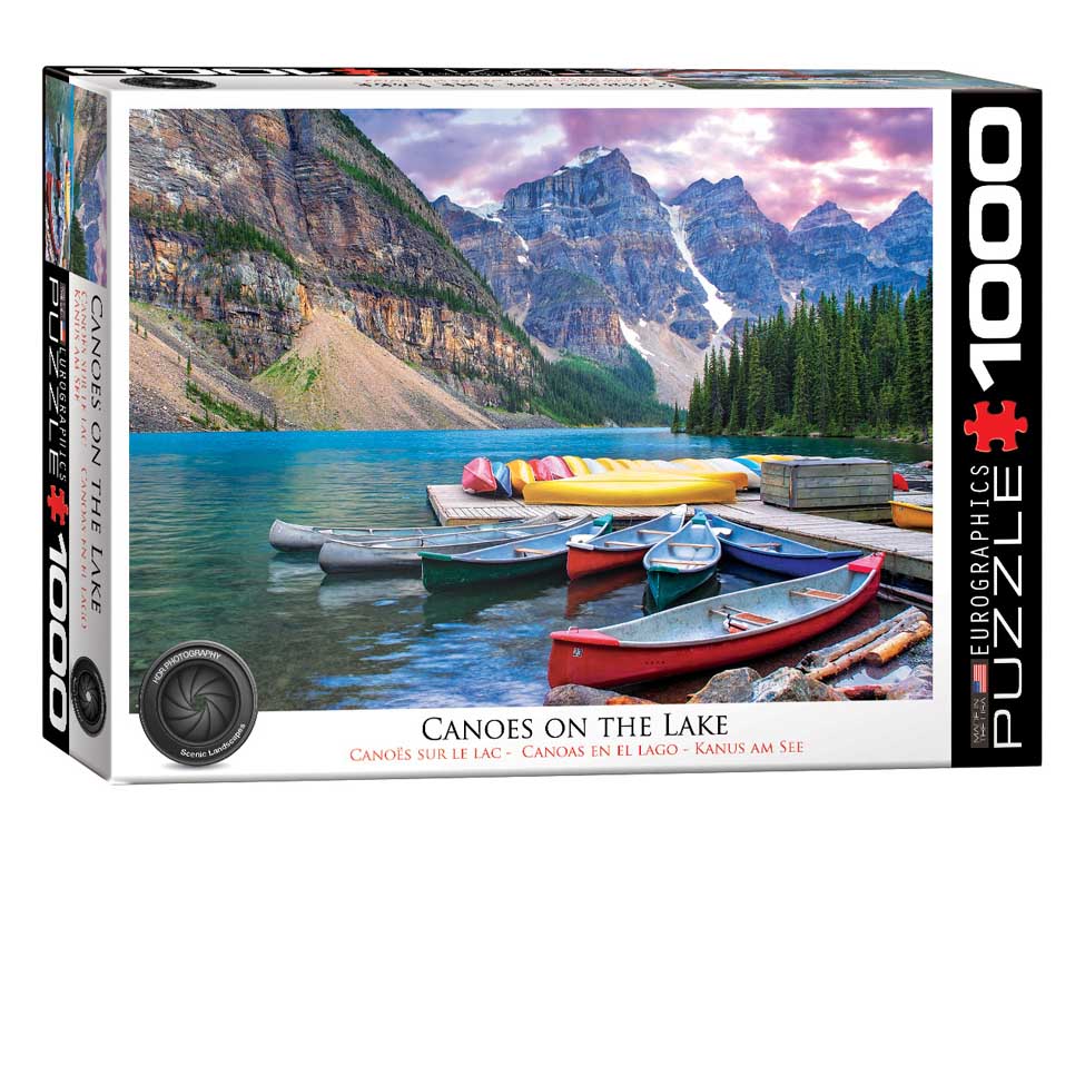 Canoes on the Lake 1000-Piece Puzzle