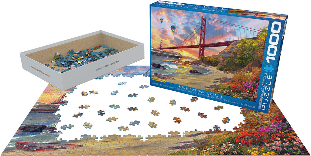 Sunset at Baker Beach 1000-Piece Puzzle