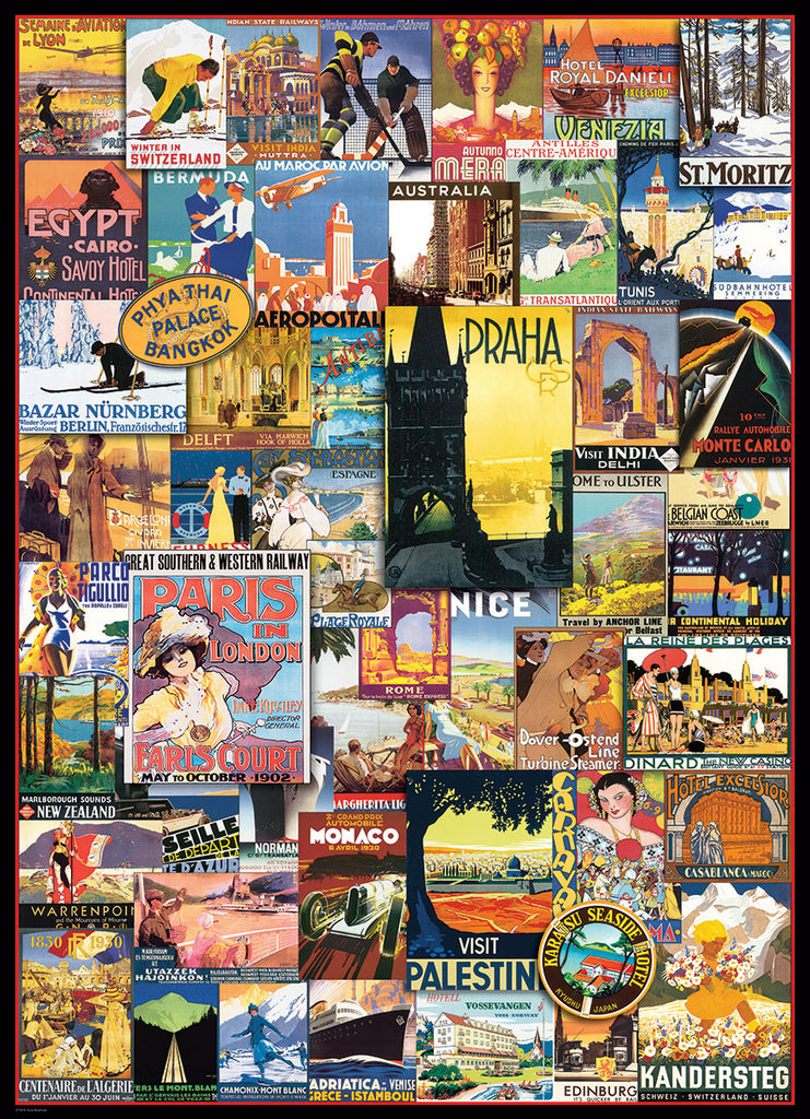 Travel Vintage Posters 1000-Piece Puzzle