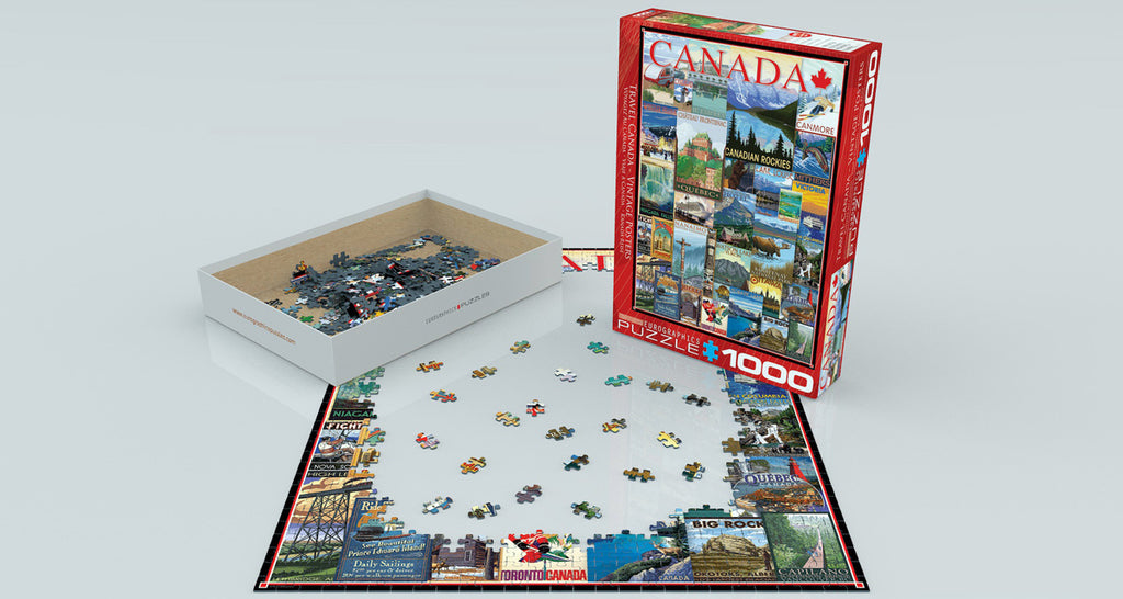 Travel Canada Vintage Posters 1000-Piece Puzzle