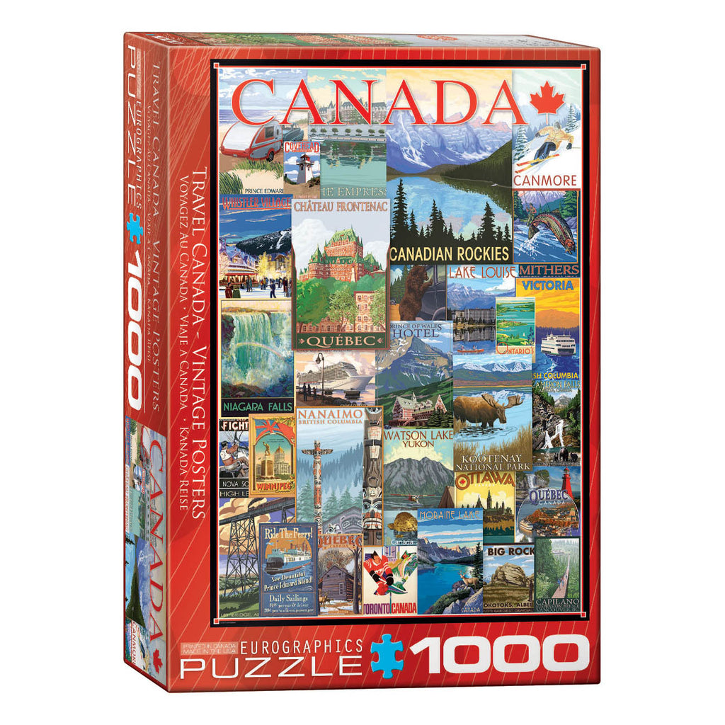 Voyagez au Canada<br>Casse-tête de 1000 pièces