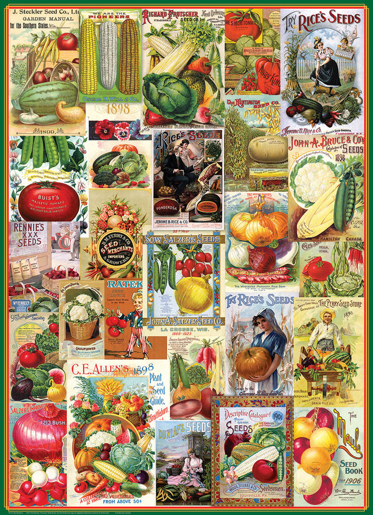 Catalogue de graines de légumes<br>Casse-tête de 1000 pièces