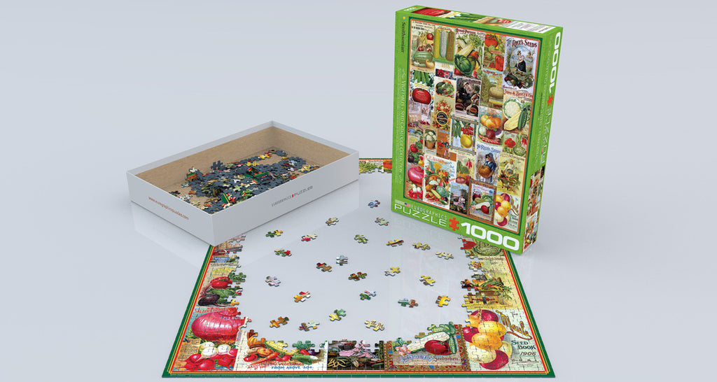 Vegetable Seed Catalog Covers 1000-Piece Puzzle
