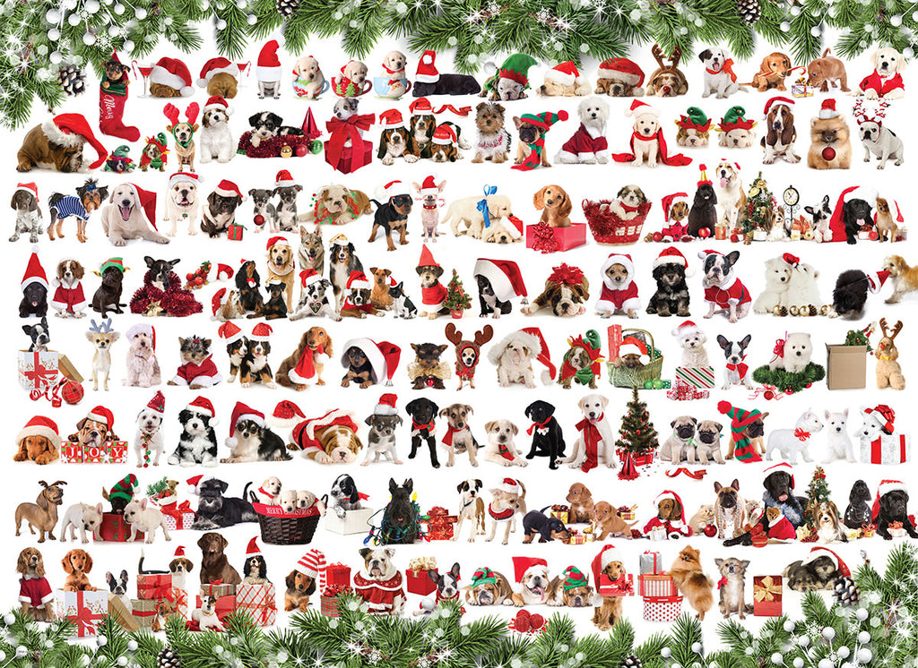 Holiday Dogs 1000-Piece Puzzle