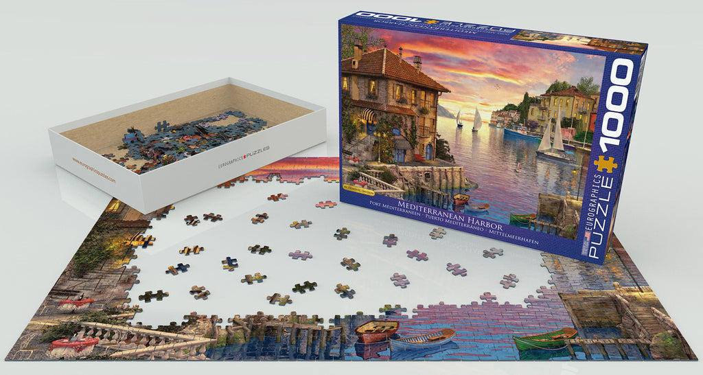 Mediterranean Harbor 1000-Piece Puzzle