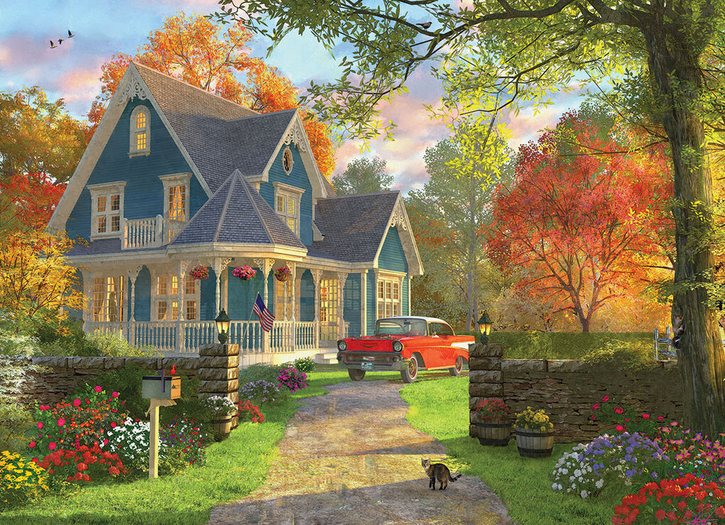 The Blue Country House 1000-Piece Puzzle