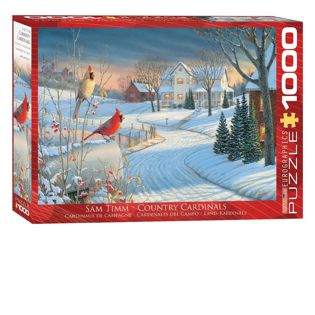 Country Cardinals 1000-Piece Puzzle