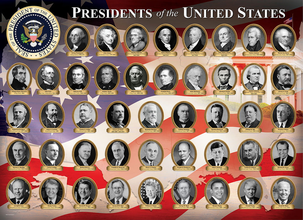 Presidents of the United States 1000-Piece Puzzle