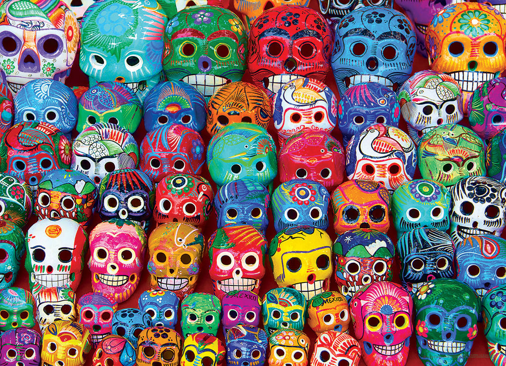 Crânes traditionnels mexicains<br>Casse-tête de 1000 pièces