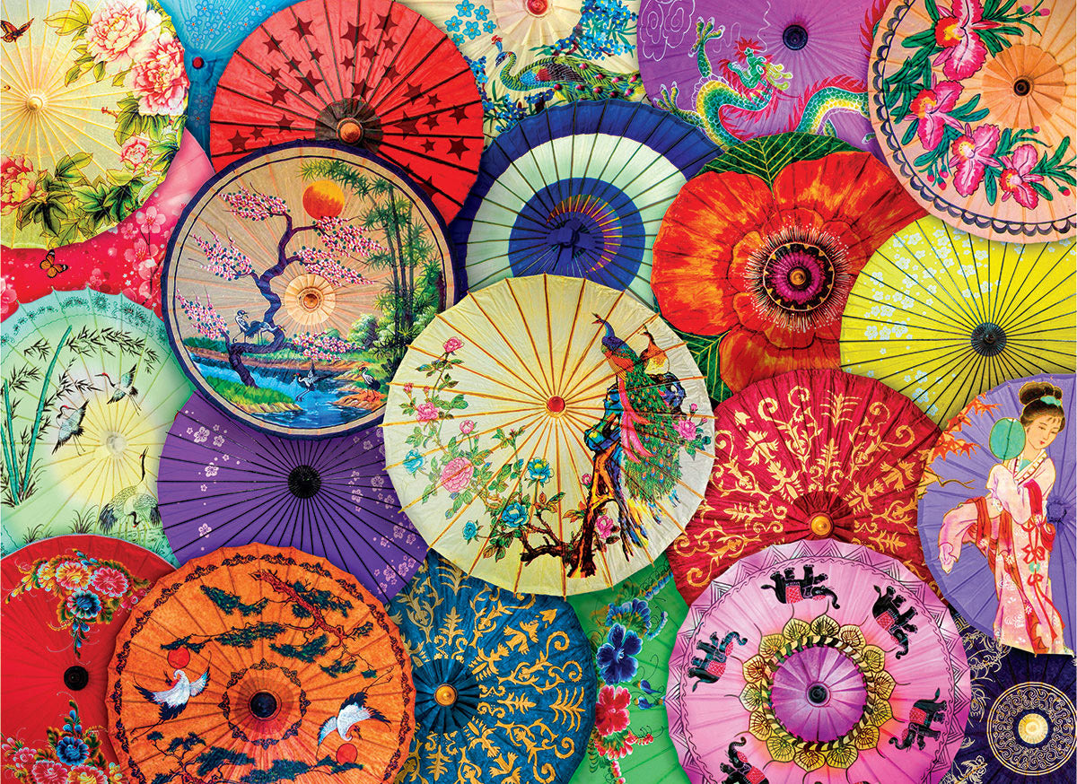 Parasols asiatiques - Casse-tête de 1000 pièces