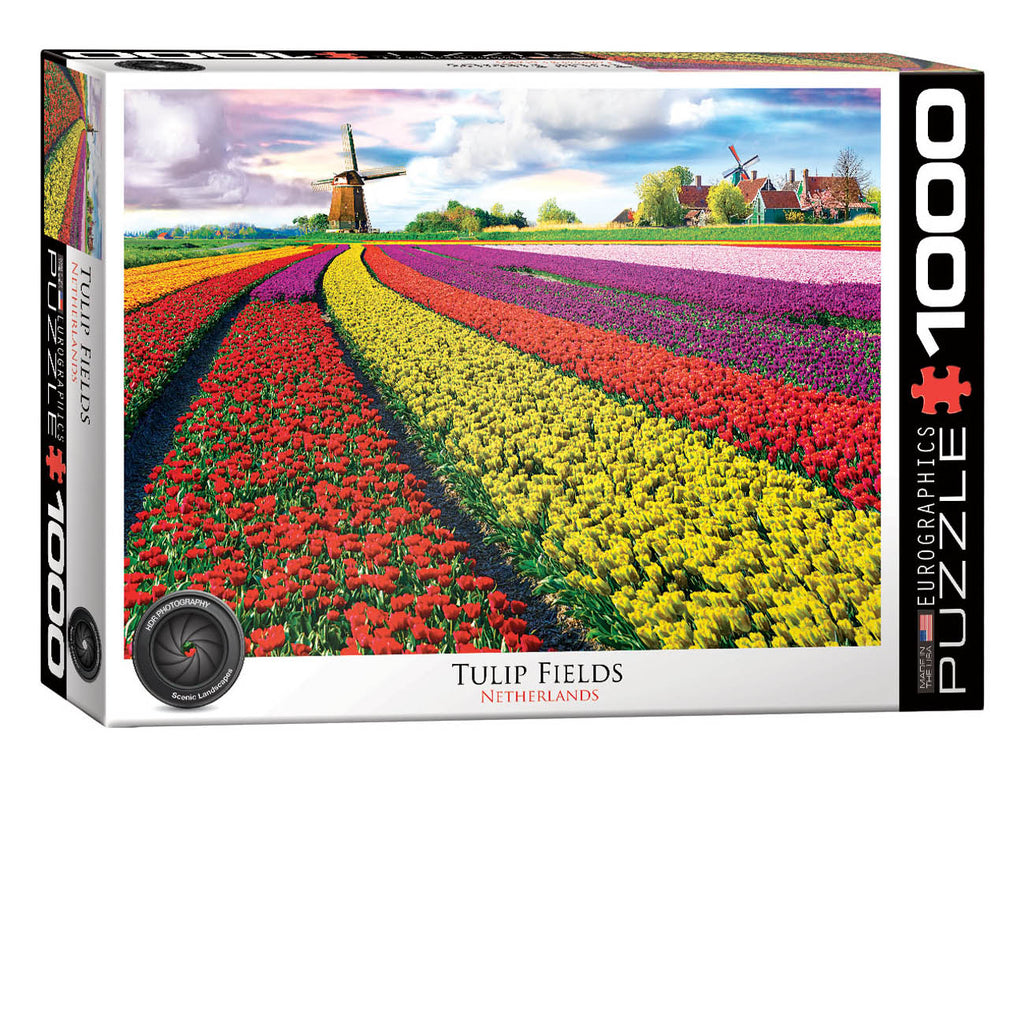 Champ de tulipes - Pays-Bas<br>Casse-tête de 1000 pièces