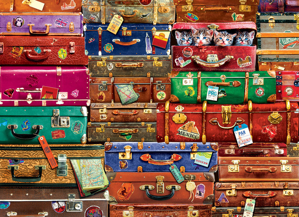 Travel Suitcases 1000-Piece Puzzle