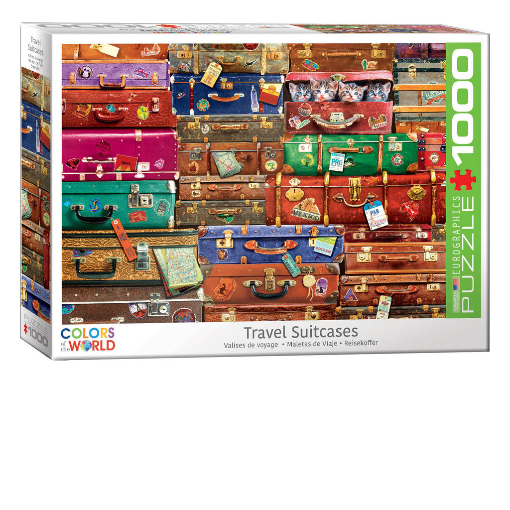 Travel Suitcases 1000-Piece Puzzle