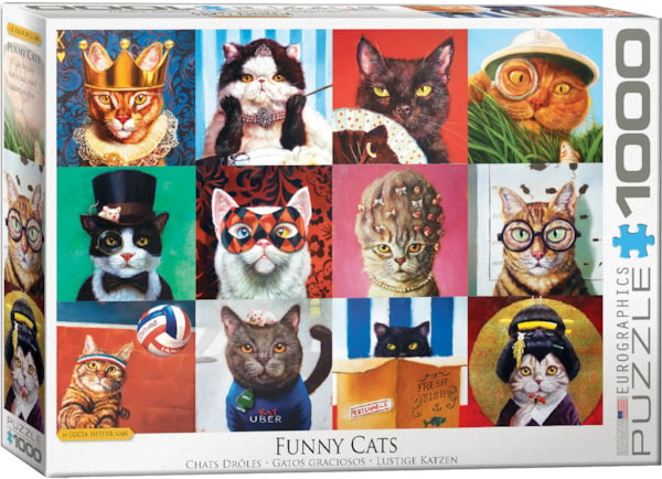 Funny Cats 1000-Piece Puzzle