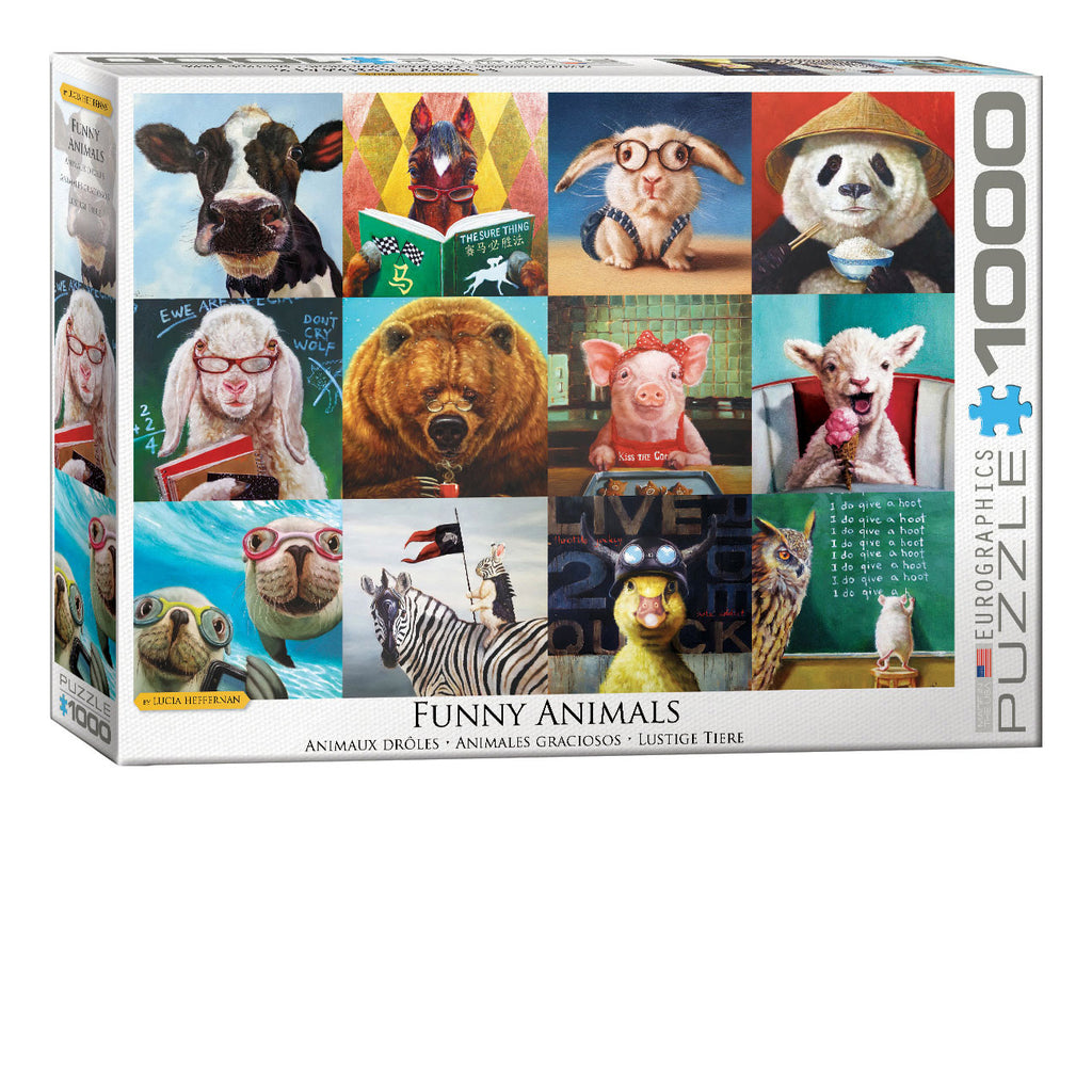 Funny Animals 1000-Piece Puzzle