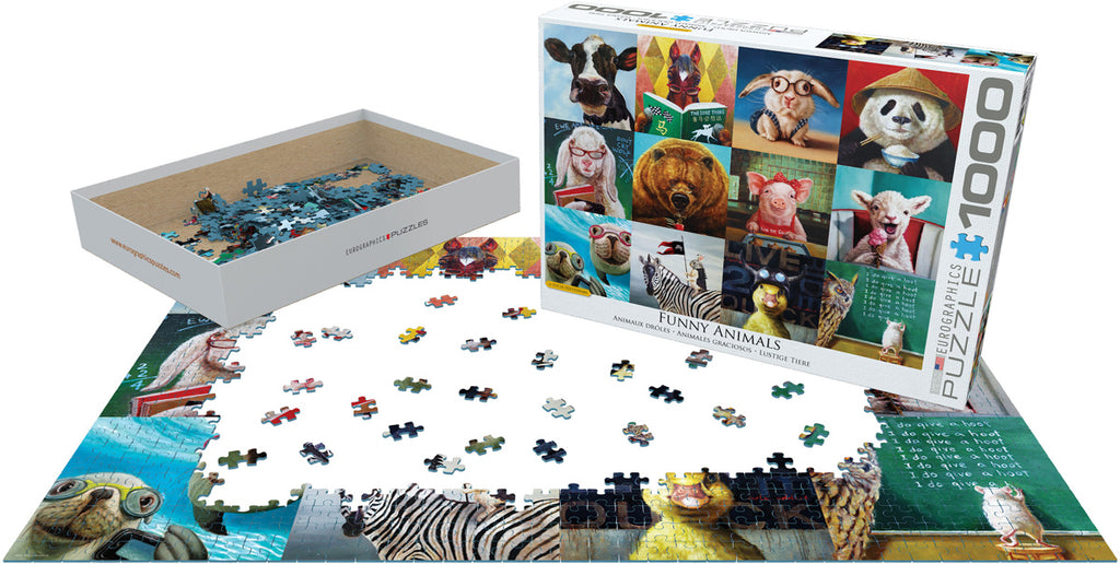 Funny Animals 1000-Piece Puzzle