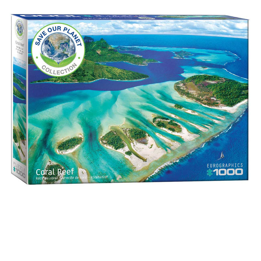 Récif de corail - Bora Bora<br>Casse-tête de 1000 pièces
