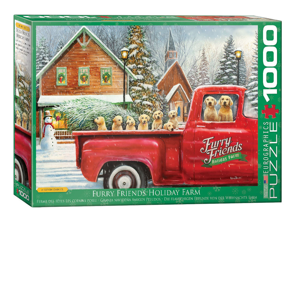 Furry Friends Holiday Farm 1000-Piece Puzzle