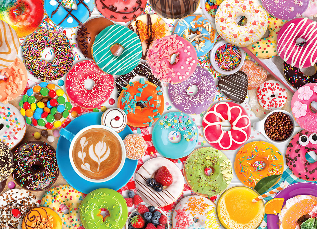 Donut Party 1000-Piece Puzzle