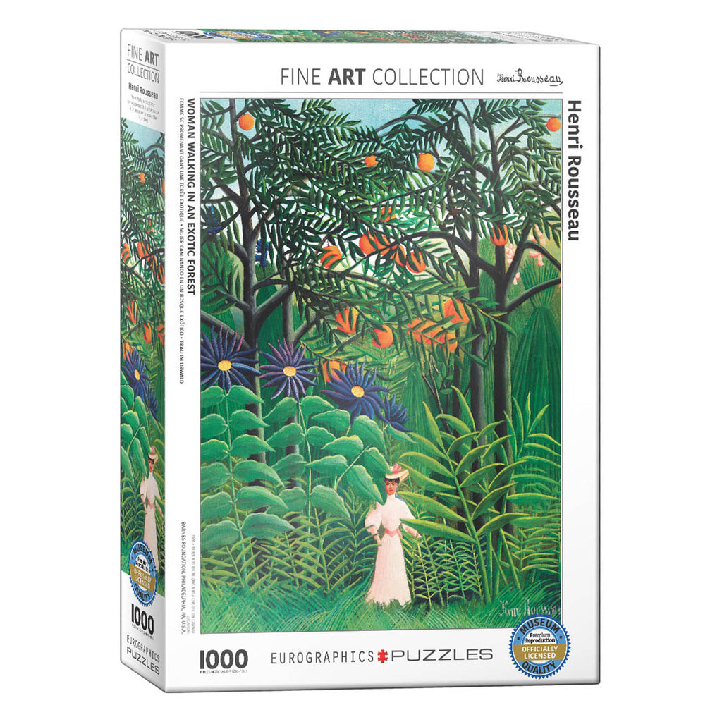 Woman in an Exotic Forest 1000-Piece Puzzle