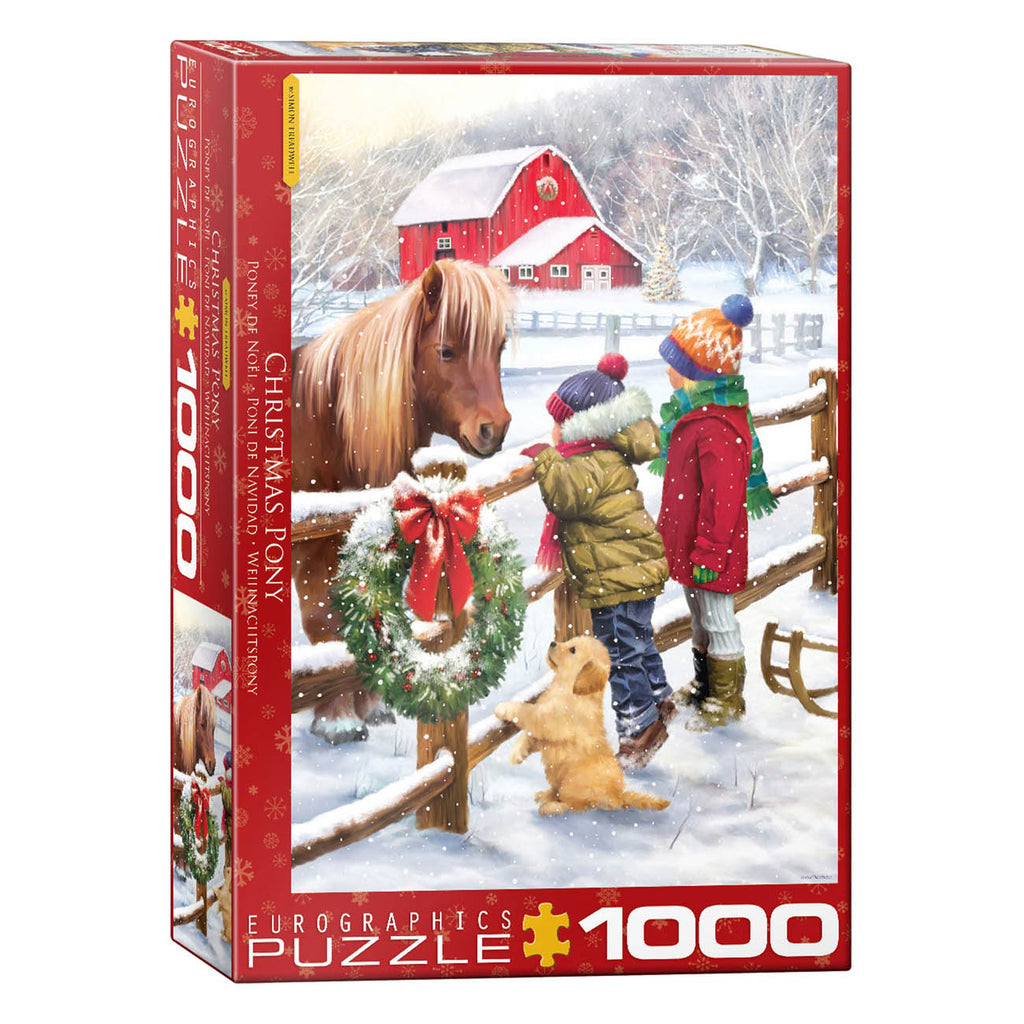 Poney de Noël<br>Casse-tête de 1000 pièces