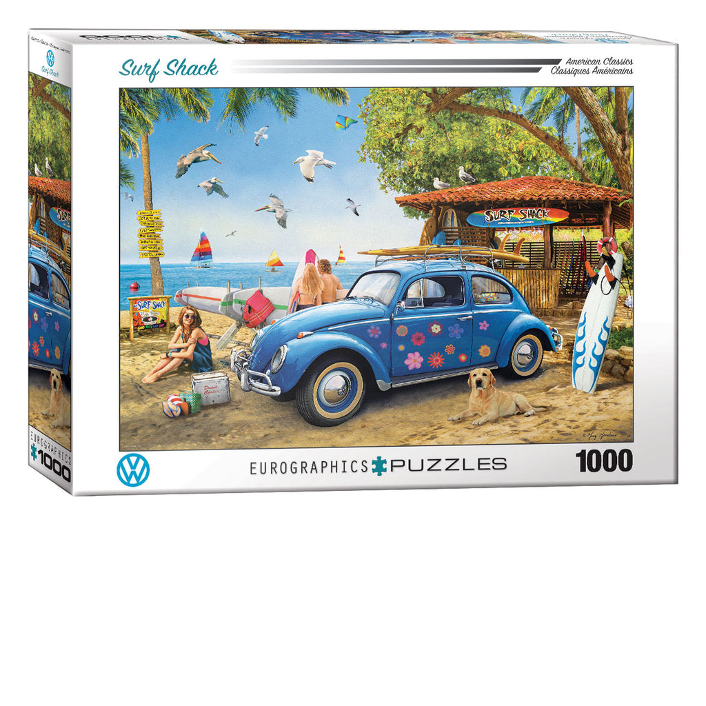 VW Beetle Surf Shack 1000-Piece Puzzle