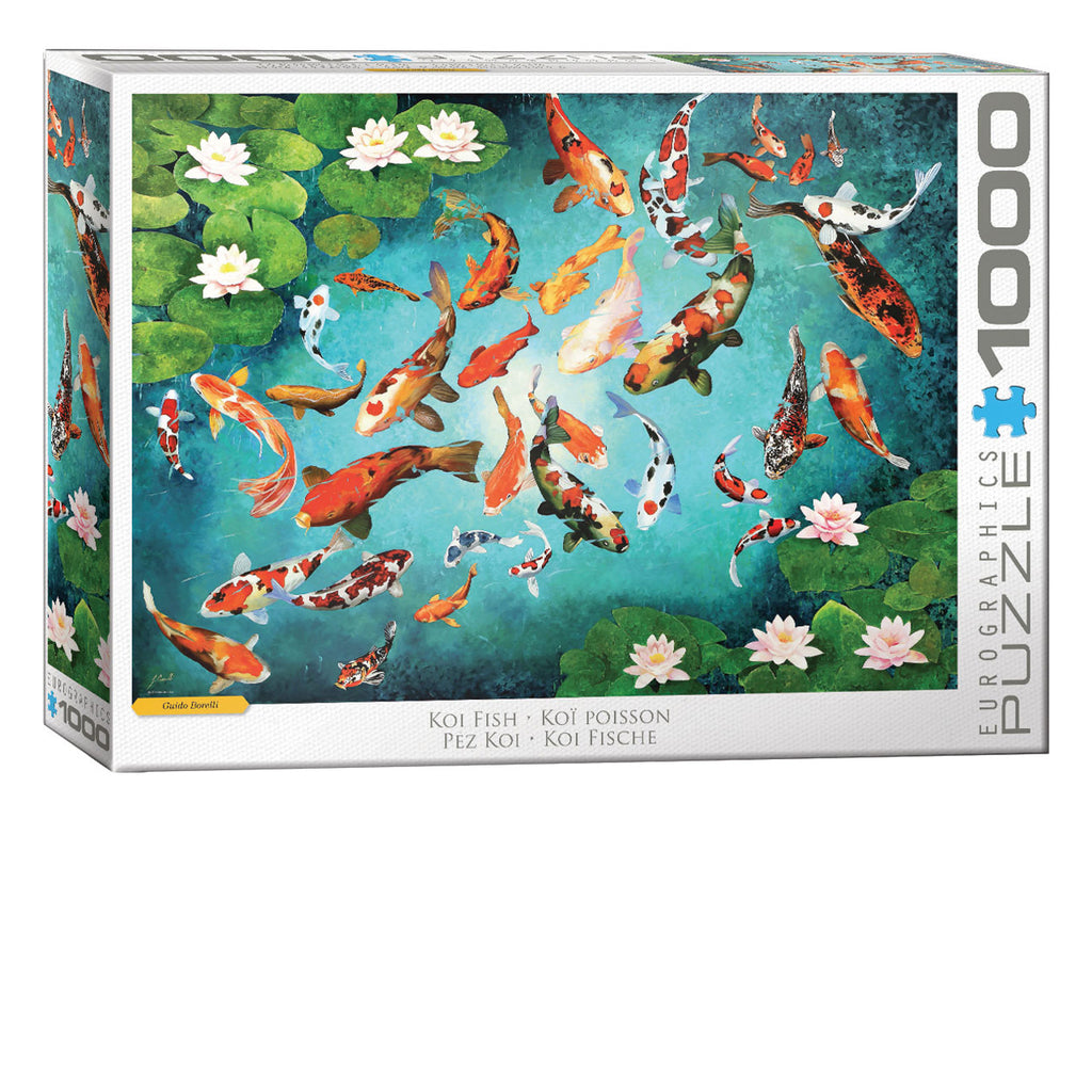 Colorful Koiscape 1000-Piece Puzzle