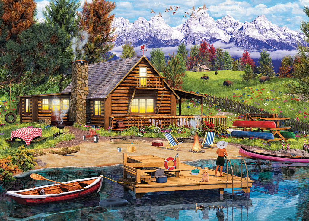 Grand Teton Cabin 1000-Piece Puzzle