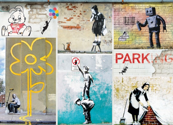 L'Art de rue par Banksy<br>Casse-tête de 1000 pièces