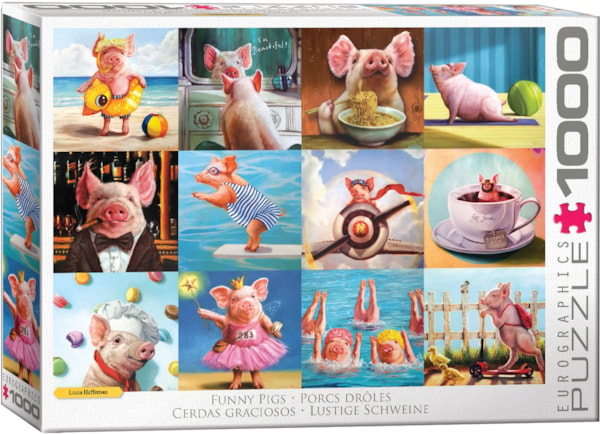 Funny Pigs 1000-Piece Puzzle