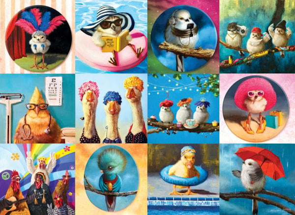 Funny Birds 1000-Piece Puzzle
