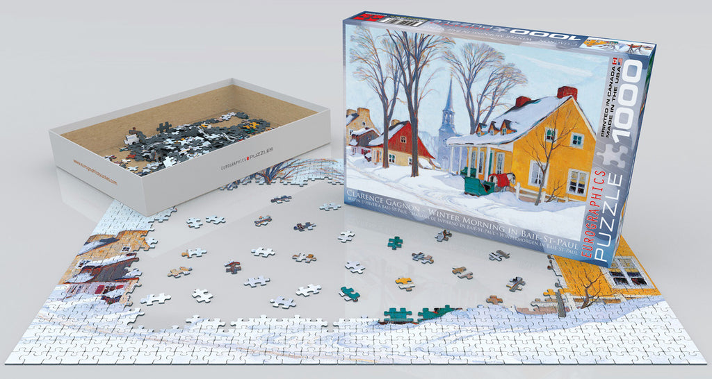 Winter Morning in Baie-St-Paul 1000-Piece Puzzle