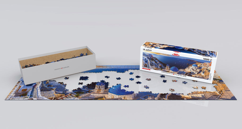 Santorini Panoramic 1000-Piece Puzzle