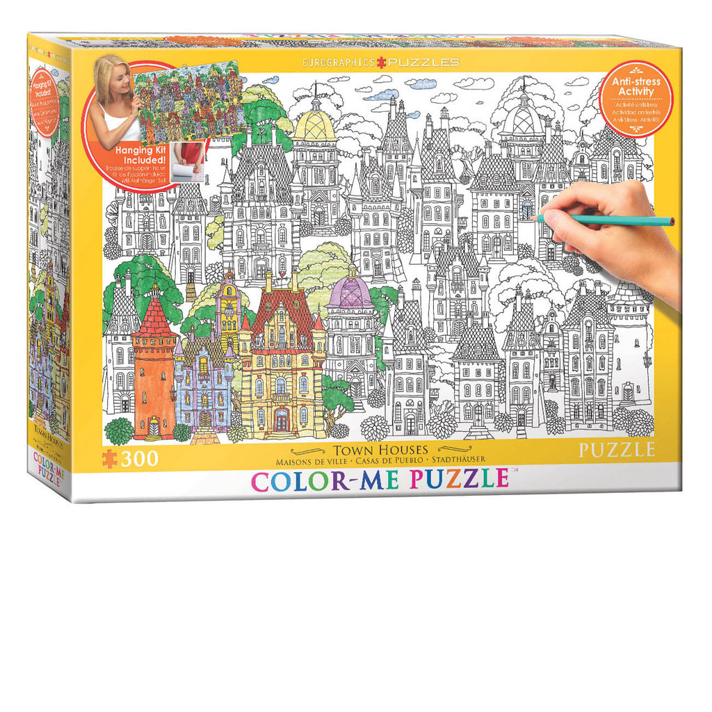 Maisons de ville - Color-Me<br>Casse-tête de 300 pièces