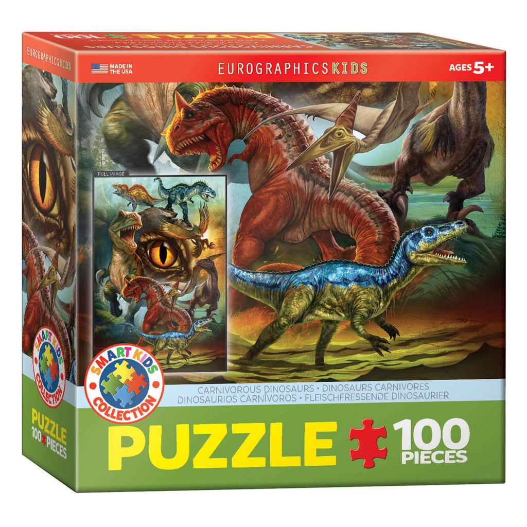Carnivorous Dinosaurs 100-Piece Puzzle