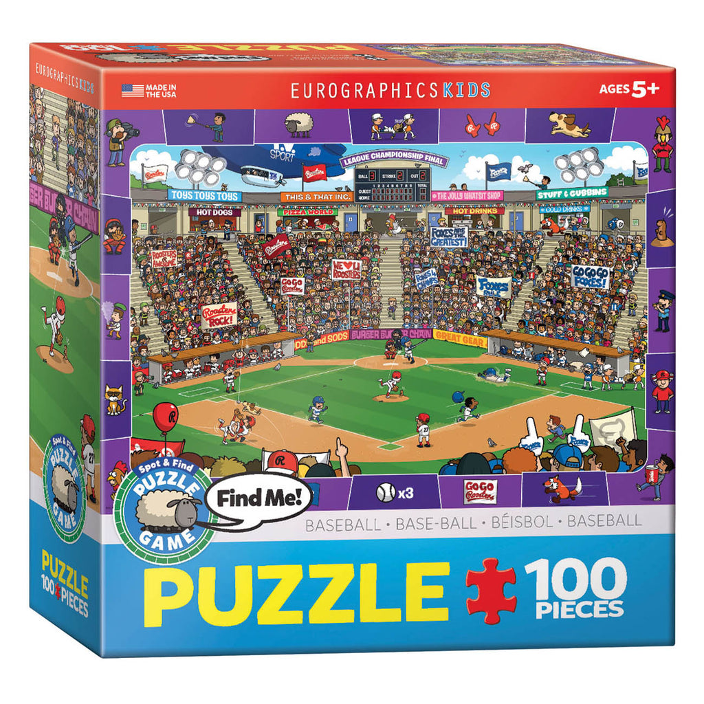Spot & Find Baseball 100-Piece Puzzle