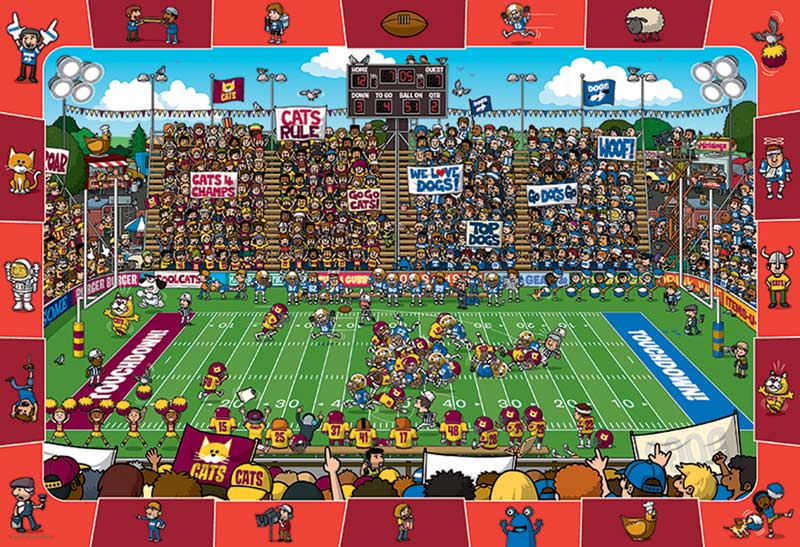 Spot & Find Football 100-Piece Puzzle