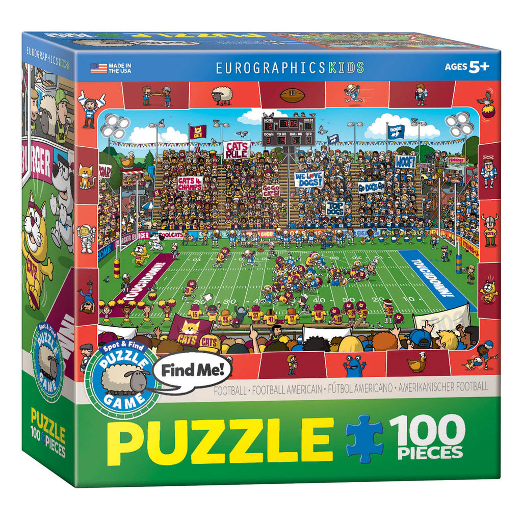 Spot & Find Football 100-Piece Puzzle – RoseWillie