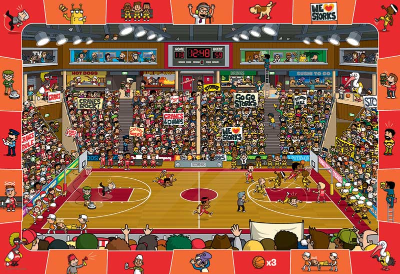 Spot & Find Basketball 100-Piece Puzzle